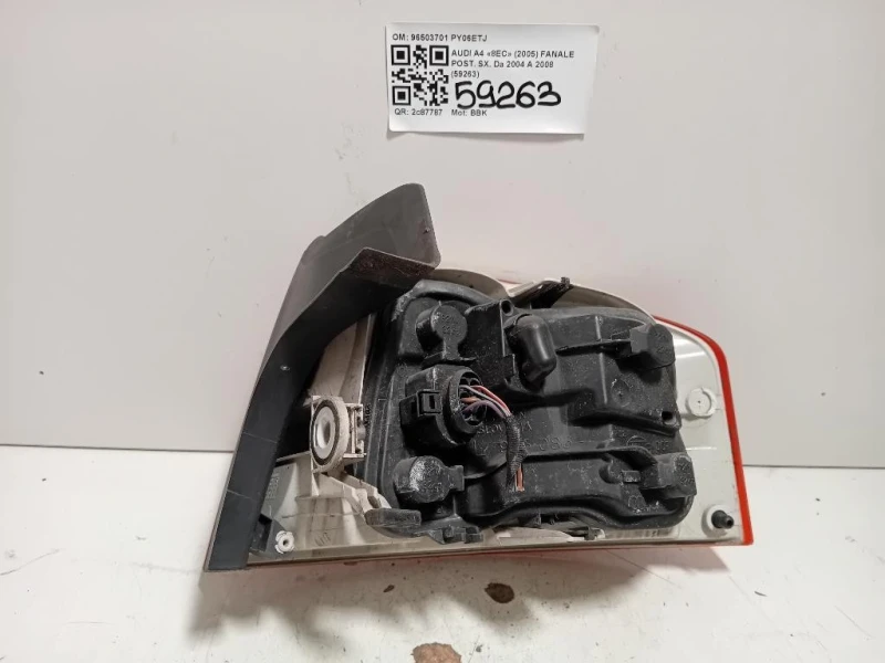 Fanale POST SX 96503701 Audi A4 8EC 2005