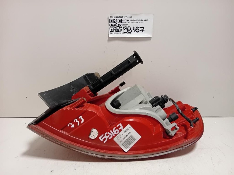 Fanale POST SX 8K9945095 Audi A4 8K2 2012