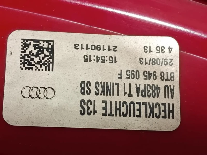 Fanale POST SX 8T8945095F Audi A5 8TA Sportback 2012