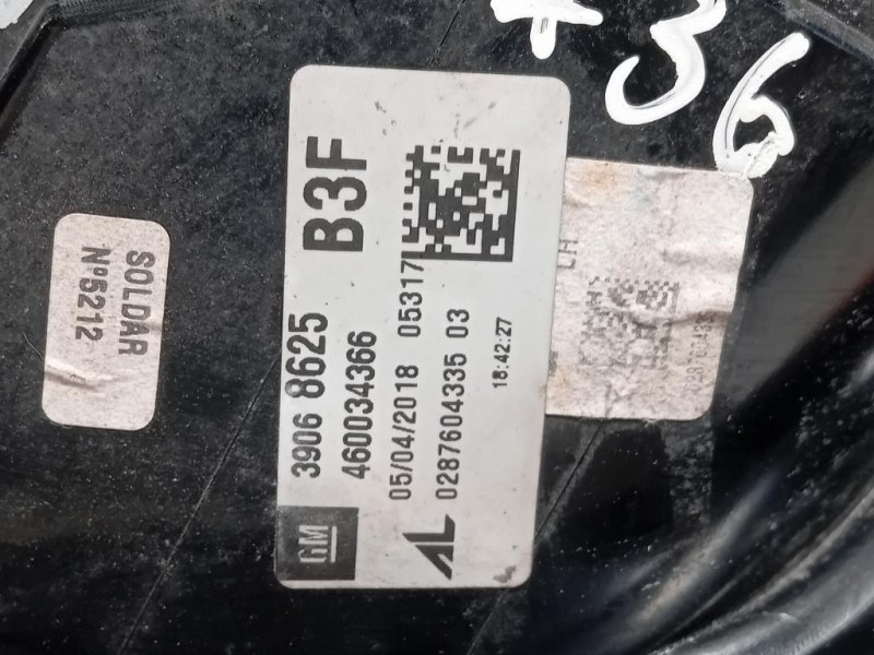 Fanale POST SX 39068625 Opel Corsa E 2014