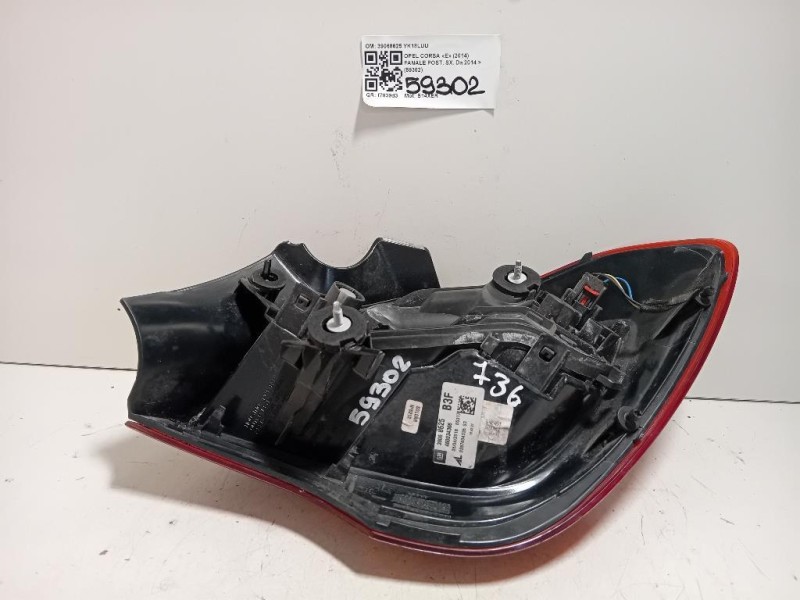 Fanale POST SX 39068625 Opel Corsa E 2014