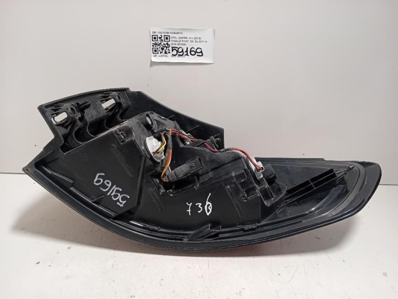 Fanale POST SX 13278784 Opel Zafira C 2012
