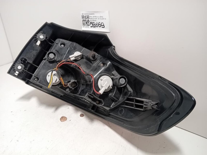Fanale POST SX 13278784 Opel Zafira C 2012