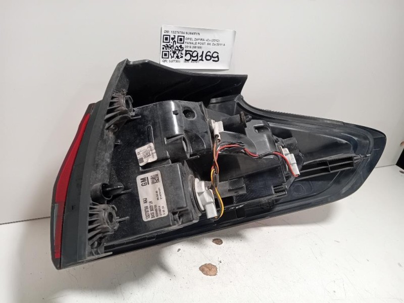 Fanale POST SX 13278784 Opel Zafira C 2012