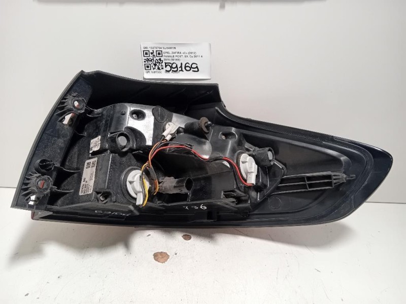 Fanale POST SX 13278784 Opel Zafira C 2012