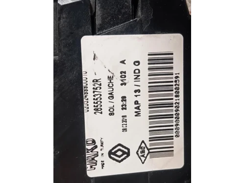 Fanale POST SX 265553752R Renault CLIO IV 2016