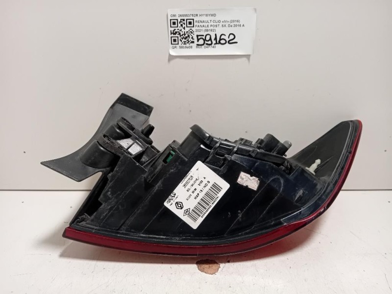 Fanale POST SX 265553752R Renault CLIO IV 2016