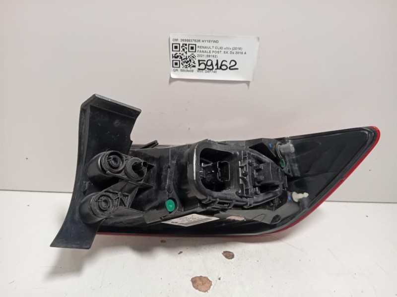 Fanale POST SX 265553752R Renault CLIO IV 2016