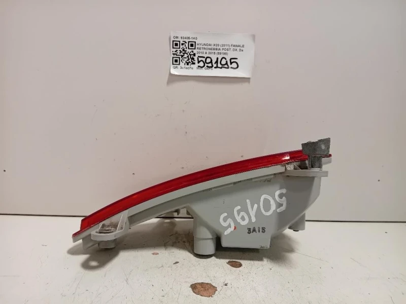 Fanale Retronebbia POST DX 92405-1K0 Hyundai IX20 2011