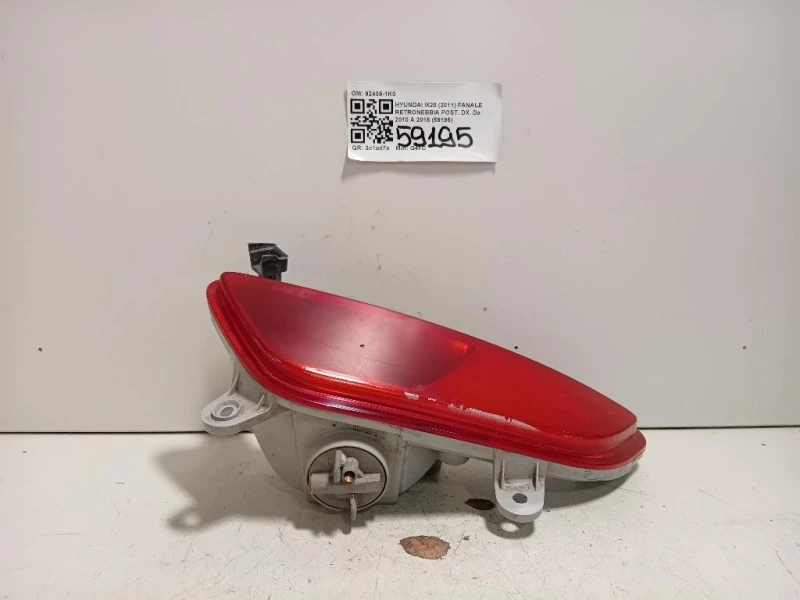 Fanale Retronebbia POST DX 92405-1K0 Hyundai IX20 2011