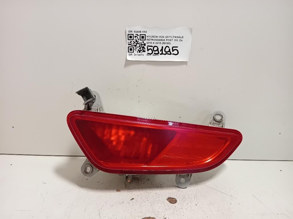 Fanale Retronebbia POST DX 92405-1K0 Hyundai IX20 2011