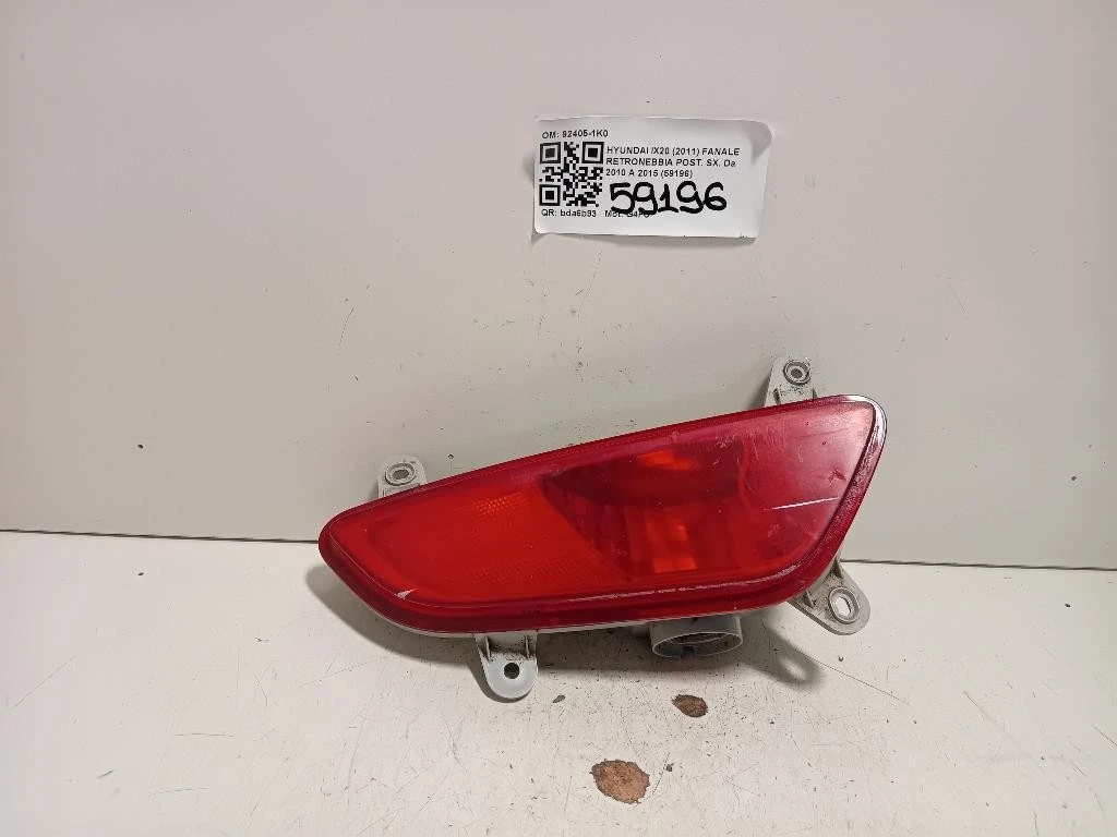 Fanale Retronebbia POST SX 92405-1K0 Hyundai IX20 2011