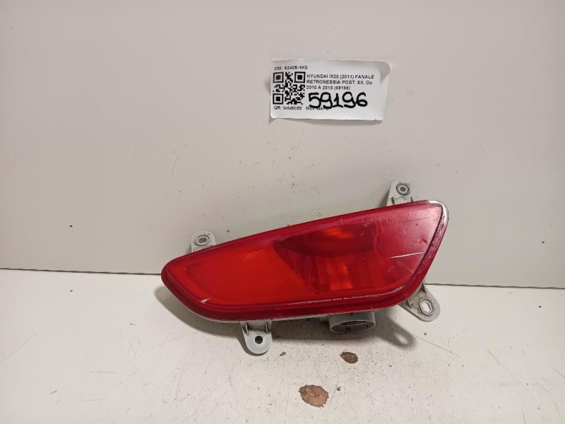 Fanale Retronebbia POST SX 92405-1K0 Hyundai IX20 2011