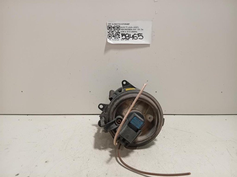 Fendinebbia ANT DX 8J0941700 Audi TT 8J3 2007