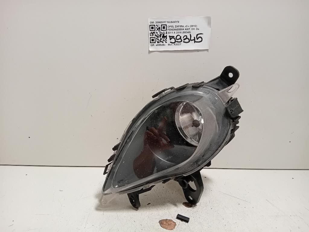 Fendinebbia ANT DX 20863017 Opel Zafira C 2012