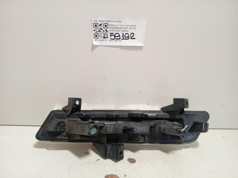 Fendinebbia ANT DX 266007864R Renault CLIO IV 2016