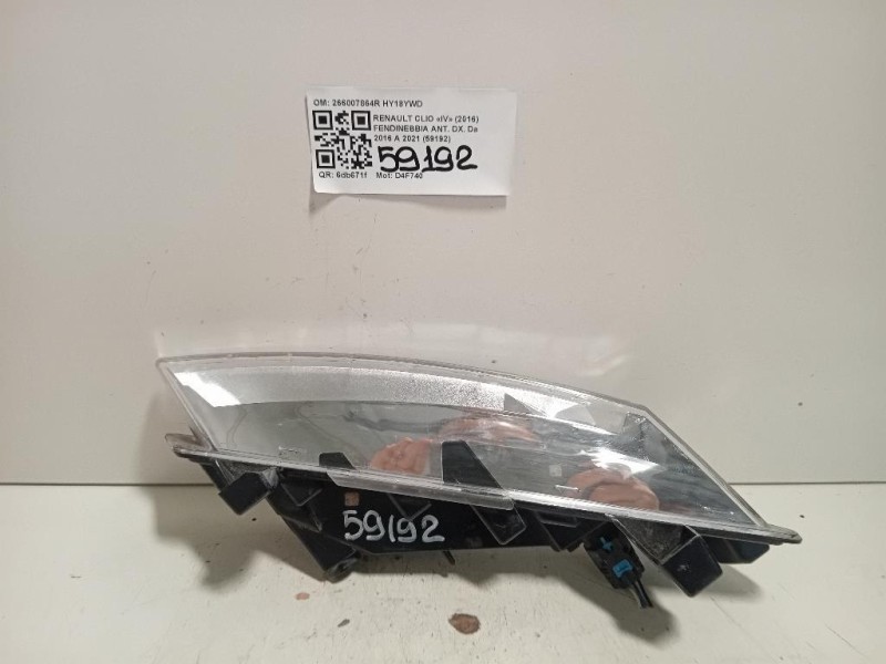 Fendinebbia ANT DX 266007864R Renault CLIO IV 2016