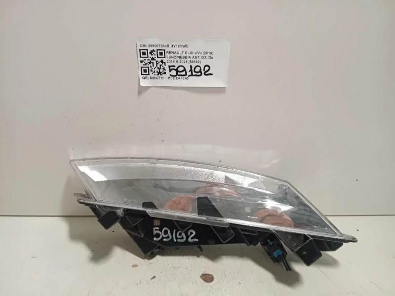 Fendinebbia ANT DX 266007864R Renault CLIO IV 2016