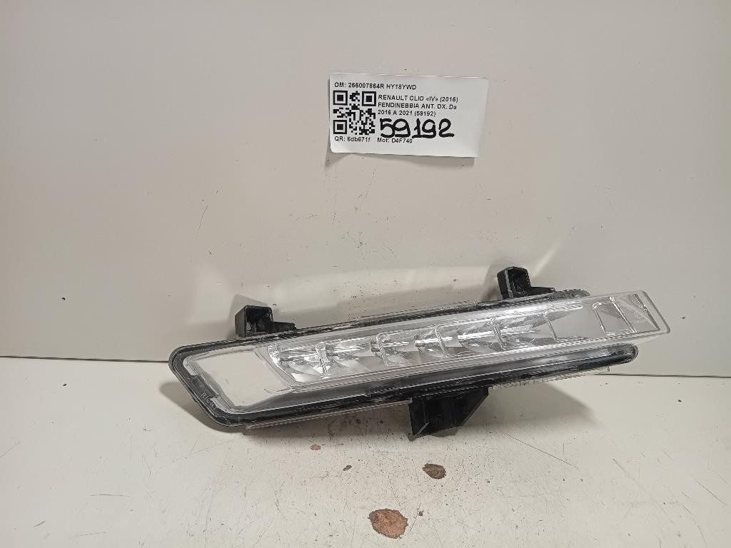 Fendinebbia ANT DX 266007864R Renault CLIO IV 2016