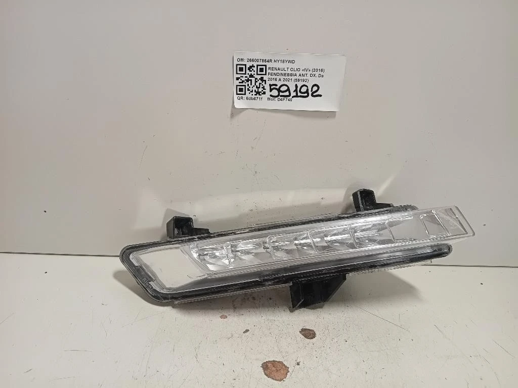 Fendinebbia ANT DX 266007864R Renault CLIO IV 2016