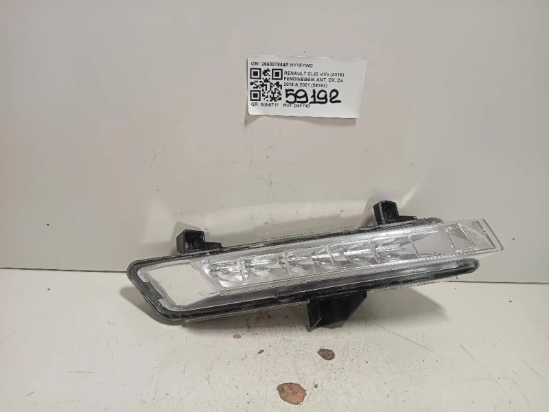 Fendinebbia ANT DX 266007864R Renault CLIO IV 2016