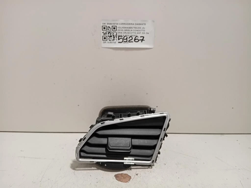 Griglia Condotto ARIA Cruscotto ANT SX 5NB819709 Volkswagen Tiguan II 2016