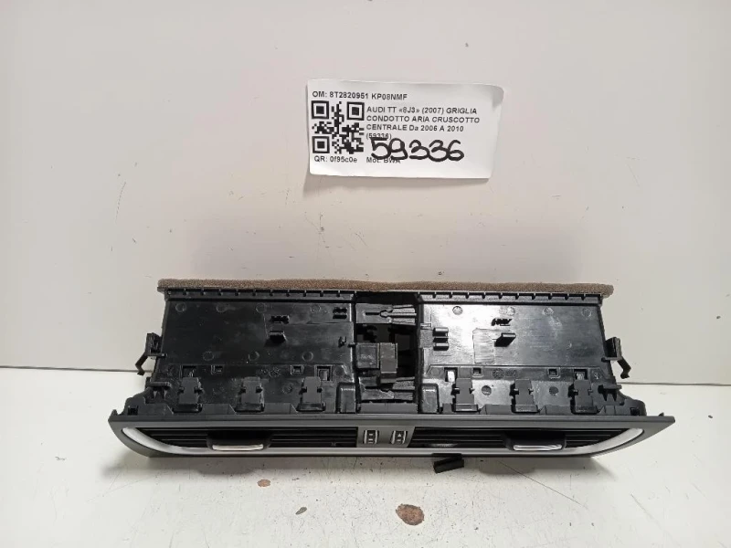 Griglia Condotto ARIA Cruscotto Centrale 8T2820951 Audi TT 8J3 2007