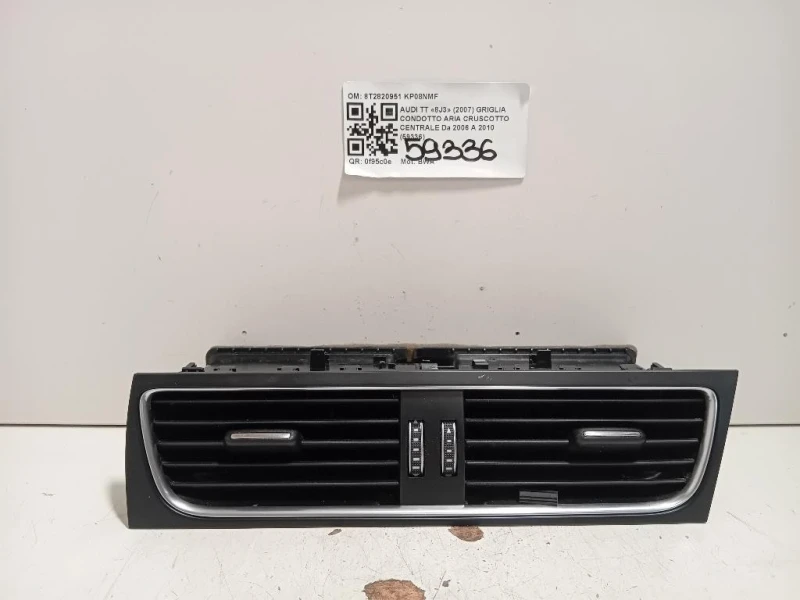 Griglia Condotto ARIA Cruscotto Centrale 8T2820951 Audi TT 8J3 2007