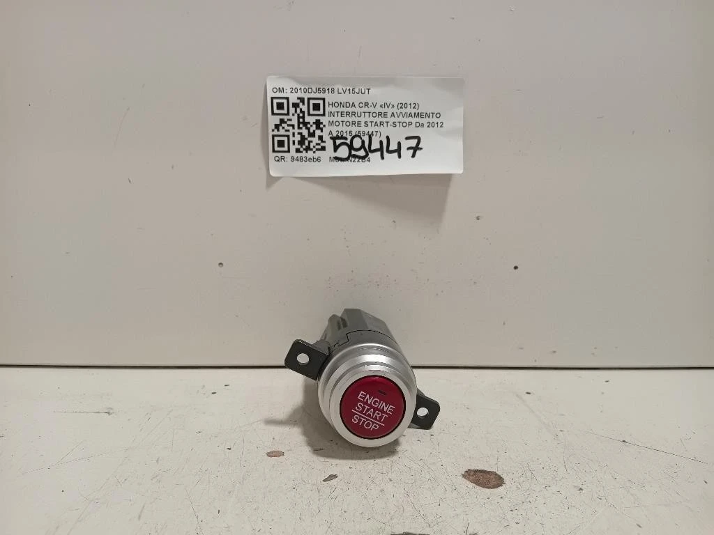 Interruttore Avviamento Motore Start-stop 2010DJ5918 Honda CR-V IV 2012