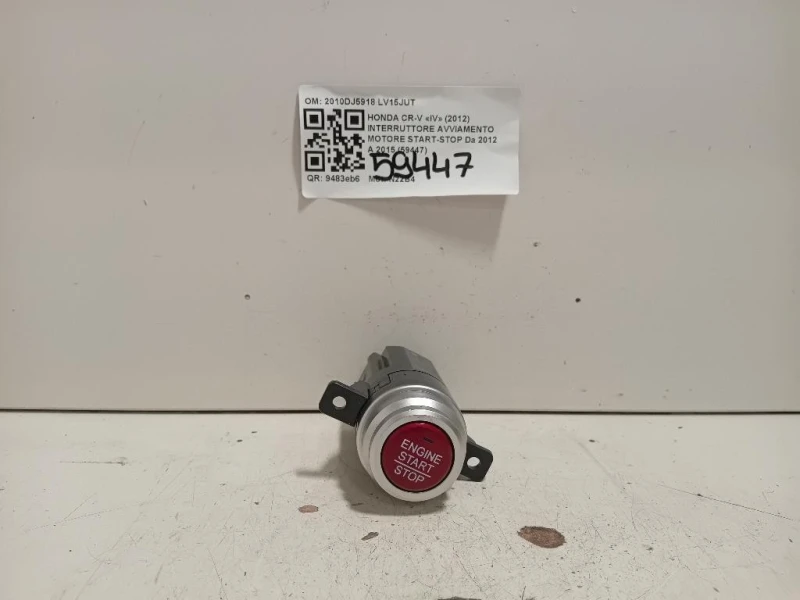 Interruttore Avviamento Motore Start-stop 2010DJ5918 Honda CR-V IV 2012