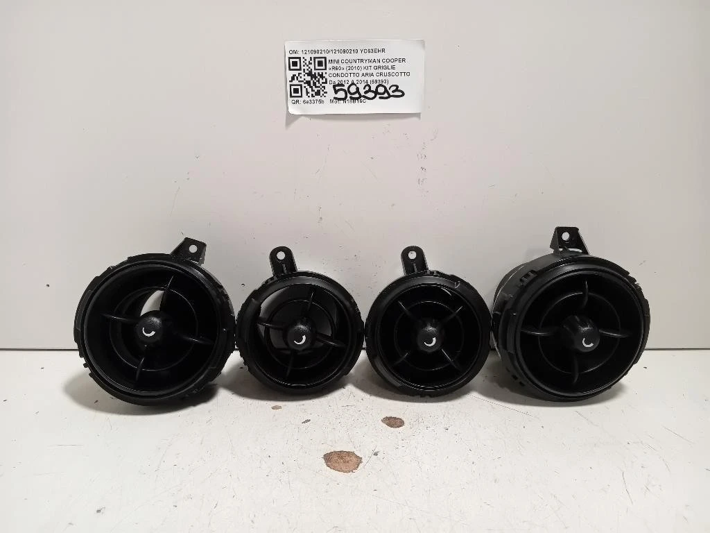 KIT Griglie Condotto ARIA Cruscotto 121090210121090210 Mini Countryman Cooper R60 2010