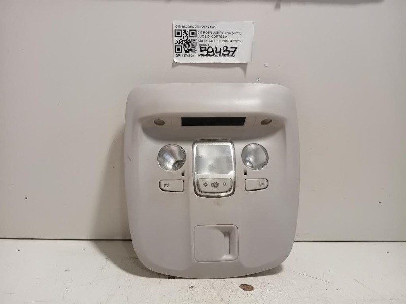 LUCE DI Cortesia Abitacolo 98228872BJ Citroen Jumpy IV 2016