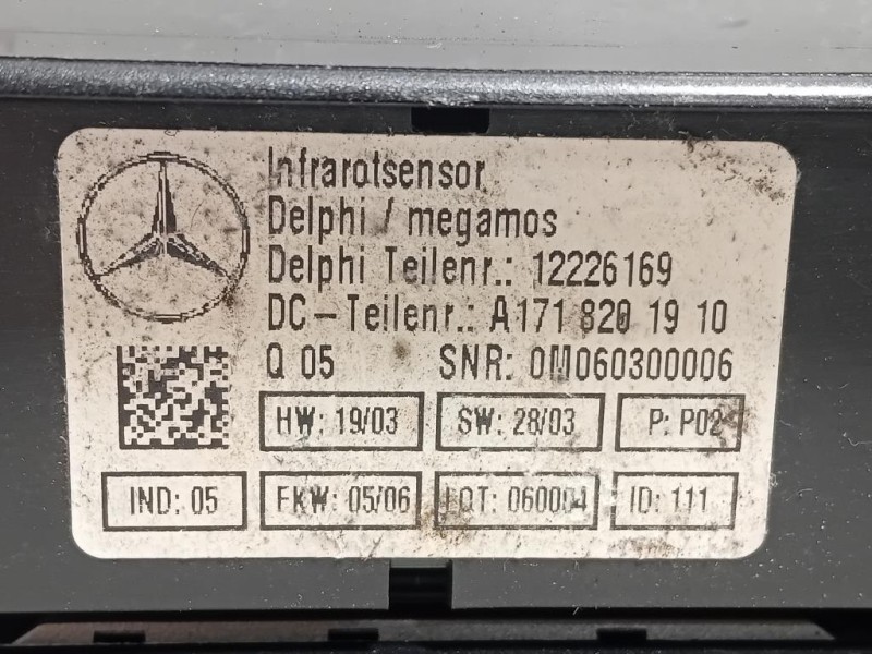 LUCE DI Cortesia Abitacolo A1718201401 Mercedes Classe SLK R171 2004