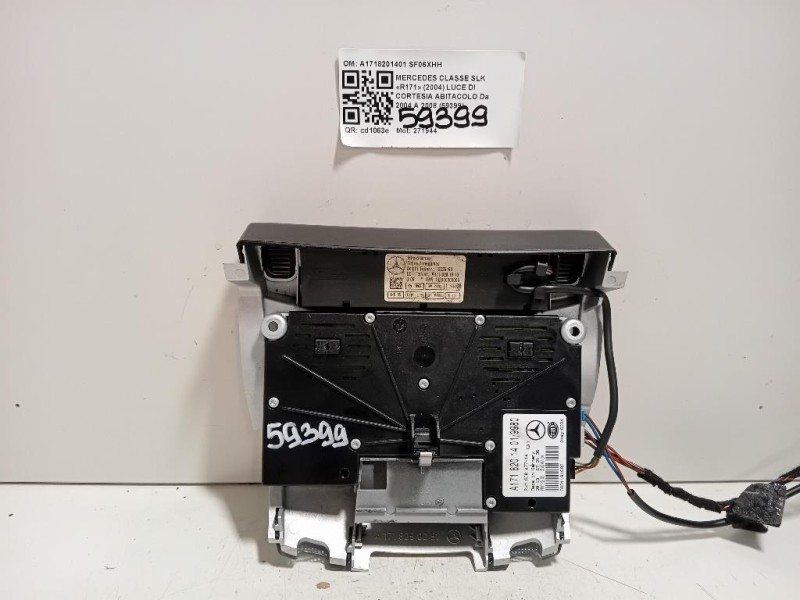 LUCE DI Cortesia Abitacolo A1718201401 Mercedes Classe SLK R171 2004