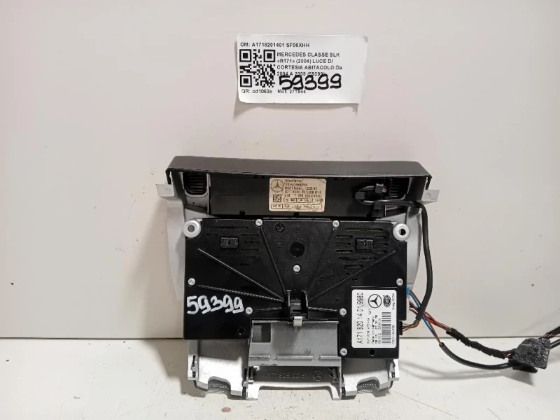 LUCE DI Cortesia Abitacolo A1718201401 Mercedes Classe SLK R171 2004