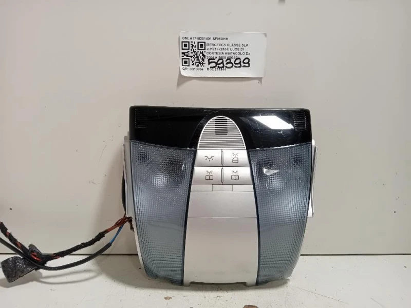 LUCE DI Cortesia Abitacolo A1718201401 Mercedes Classe SLK R171 2004