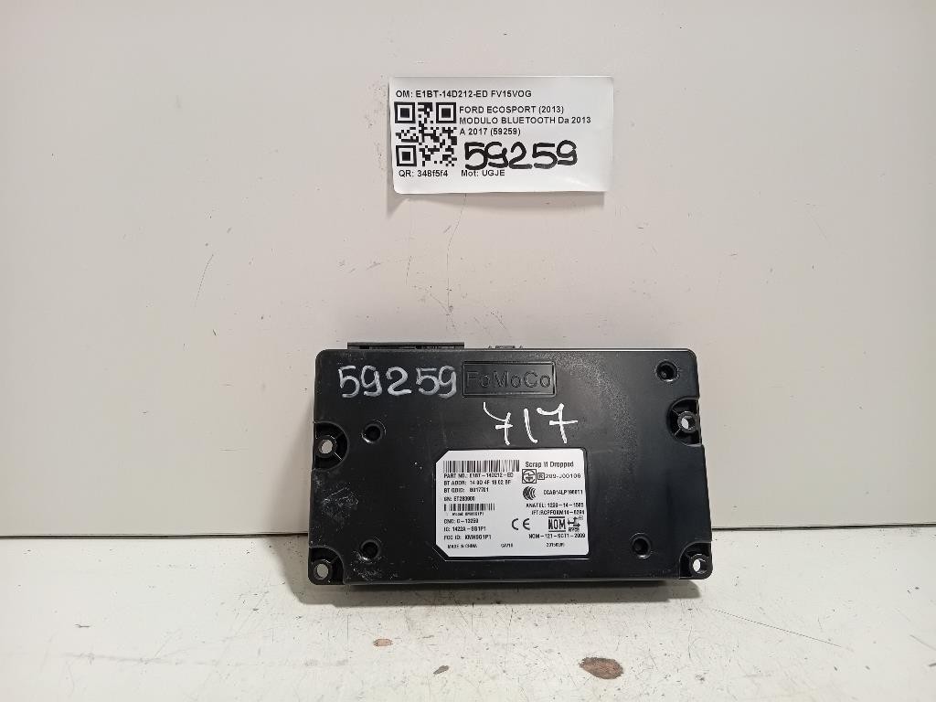 Modulo Bluetooth E1BT-14D212-ED Ford Ecosport 2013
