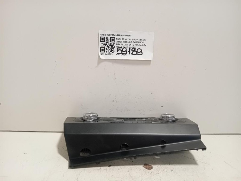 Modulo Comando Riscaldamento Clima 8K2820043AH Audi A5 8TA Sportback 2012