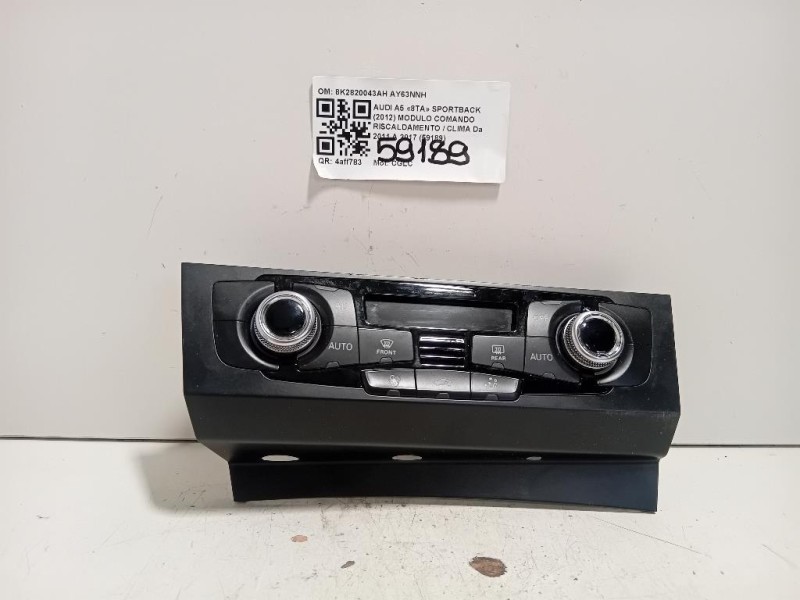 Modulo Comando Riscaldamento Clima 8K2820043AH Audi A5 8TA Sportback 2012