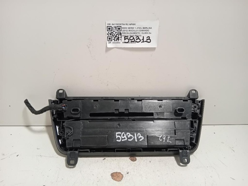Modulo Comando Riscaldamento Clima 64119226784 Bmw Serie 1 F20 Berlina 2012
