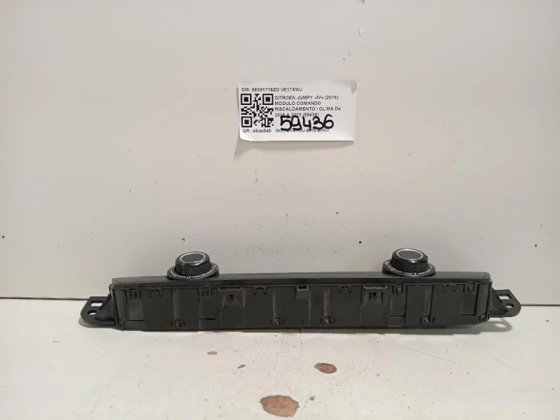 Modulo Comando Riscaldamento Clima 98081719ZD Citroen Jumpy IV 2016