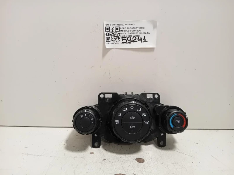 Modulo Comando Riscaldamento Clima CN1519980ED Ford Ecosport 2013