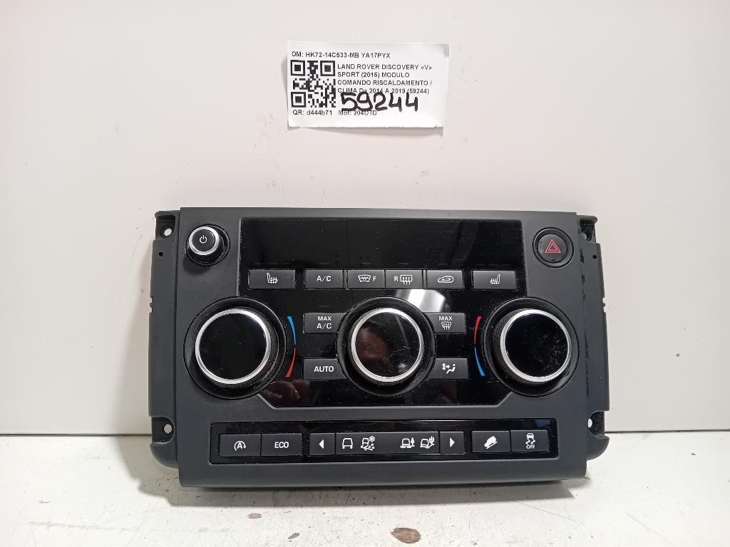 Modulo Comando Riscaldamento Clima HK72-14C533-MB Land Rover Discovery V Sport 2015