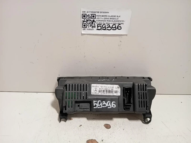 Modulo Comando Riscaldamento Clima A1718300785 Mercedes Classe SLK R171 2004