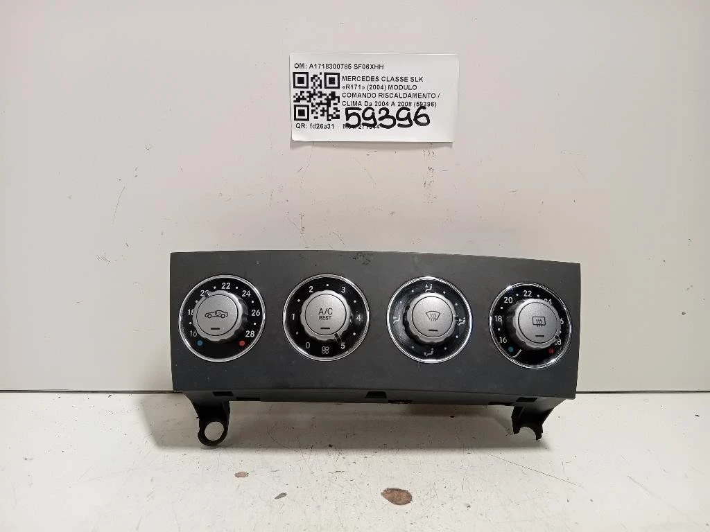 Modulo Comando Riscaldamento Clima A1718300785 Mercedes Classe SLK R171 2004