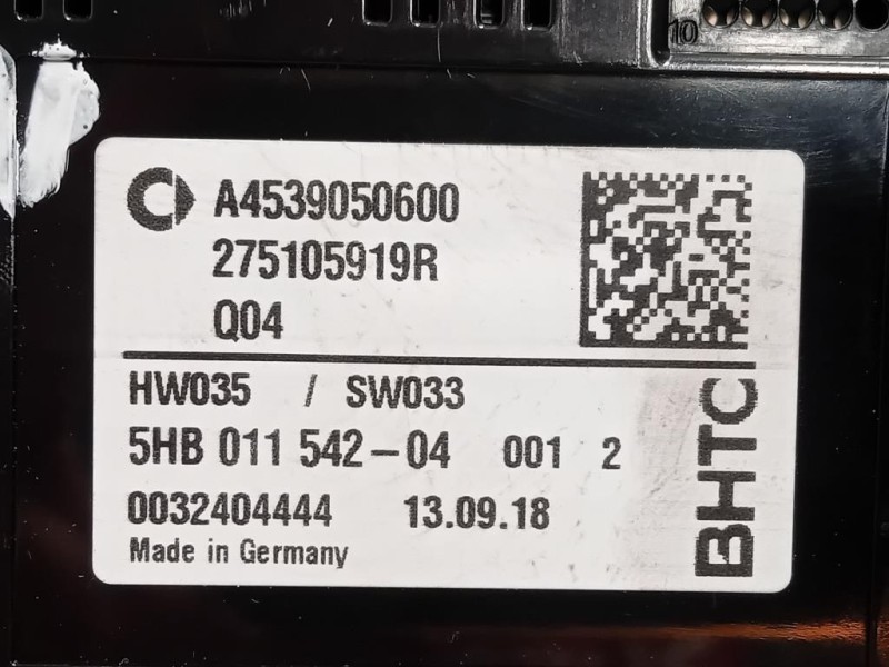 Modulo Comando Riscaldamento Clima A4539050600 Smart Forfour 453 2015