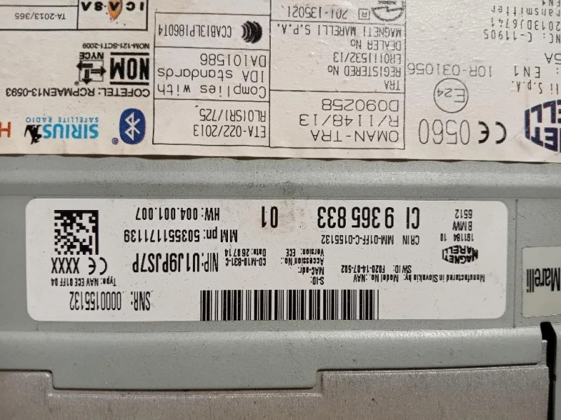 Navigatore Satellitare 9365833 Bmw Serie 1 F20 Berlina 2012