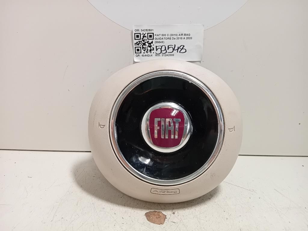 Air-bag Guidatore 34252581 Fiat 500 C 2015