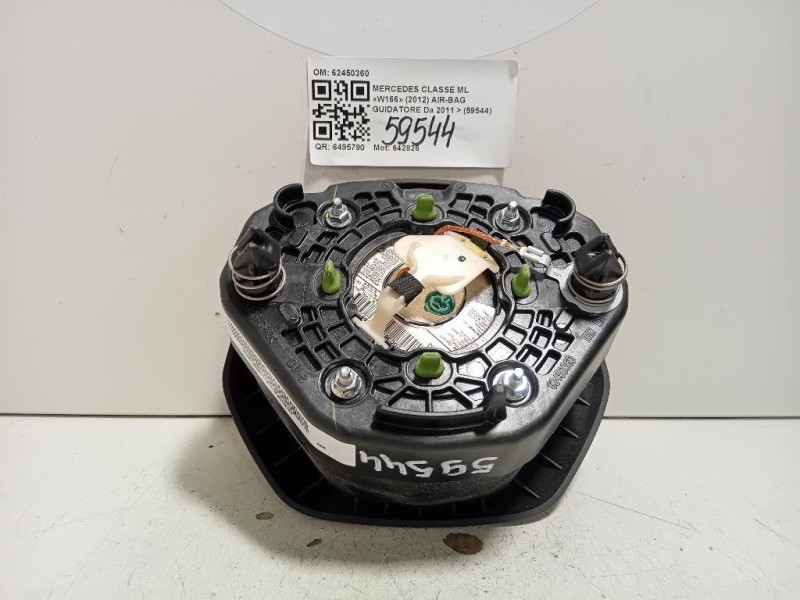Air-bag Guidatore 62450360 Mercedes Classe ML W166 2012