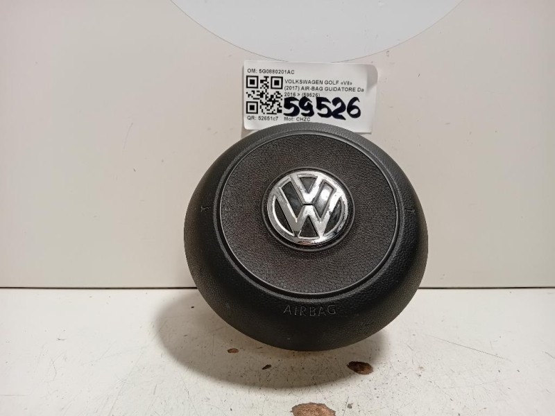 Air-bag Guidatore 5G0880201AC Volkswagen GOLF VII 2017